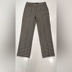 Jules & Leopold Pull On Ankle Leg Pants Houndstooth Women Large NWT Stretch